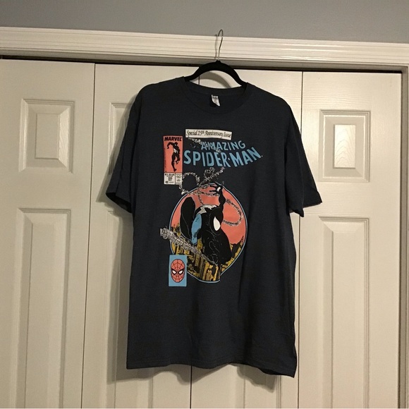Marvels The Amazing SpiderMan Special 25th Anniversary T-shirt Mens Size XL - Picture 1 of 5